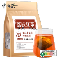 [ชาจีน] กิ่งชาดําหอม 100 กรัม荔枝红茶 新茶茶叶水果香茶甜味100g散装袋装清香正品