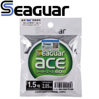 SEAGUAR ACE 60M 100 FLUOROCARBON Fishing Line 0.95KG-10.4KG Power Made in Japan Wear resistant FLUORO CARBON Fishing Lines