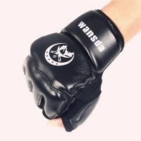 Adults/Kids Half Fingers Boxing Gloves Mitts Sanda Karate Sandbag Taekwondo Protector For Boxeo MMA Punch