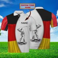 2023 new arrive- Personalized name golf lover Polo 3D shirt, Golf Polo Shirt