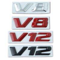 Refit V8 TRUBO Emblem Car Sticker V12 TRUBO Letters Badge Decals for Mercedes Benz C63 E300L Fender Side Supercharge Turbo Logo