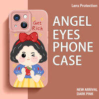 เคสกรอบโทรศัพท์เทอร์โม TPU ลาย Angel Eyes สำหรับ iPhone 13 12 11 Pro Max 12 Mini SE2 SE3 6 6 6S 7 8 Plus X XR XS Max ฝาหลังทรงสี่เหลี่ยมป้องกันเลนส์กล้องเคสมือถือซิลิโคนนิ่มผู้หญิง