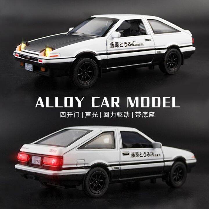 2023-ส่วนหัวของข้อความ-d-โตโยต้า-ae86-โมเดลรถโลหะผสมเทียม-fujiwara-takumi-รถสปอร์ตโลหะรุ่นเด็กผู้ชายของเล่นแข่งรถ