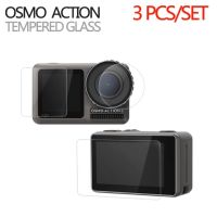 ฟิล์มกระจกนิรภัย OSMO Action Tempered Glass Screen Scratch-resistant Protective Film Osmo Action 3 ชิ้น/เซ็ต