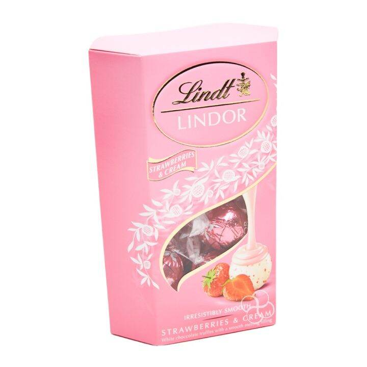 Lindt Lindor Strawberry And Cream Truffles 200 G Lazada Ph 8065