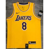 high-quality Most Popular 2021-22 【 Hot Pressed】 NBA Jerseys Los Angeles Lakers 8 Yellow Round Neck Basketball Clothes For