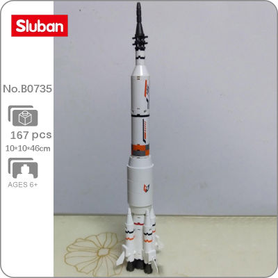 Sluban B0735 Space Adventure Rocket 2-In-1เครื่องบินเครื่องบินนักบินอวกาศ3D รุ่น Mini Blocks อิฐของเล่นสำหรับเด็กไม่มีกล่อง