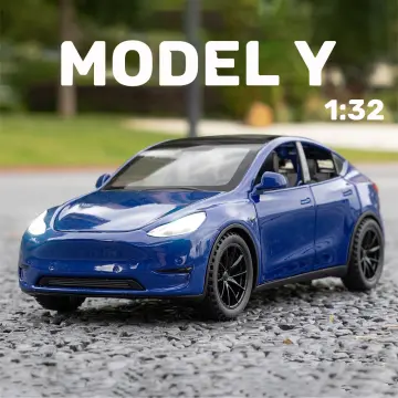 1:32 Tesla Model 3 Alloy Car Model Kids Gift Blue