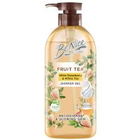 [Mega Sale] Free delivery จัดส่งฟรี Benice Shower Gel Fruit Tea White Strawberry and White Tea 450ml. Cash on delivery เก็บเงินปลายทาง