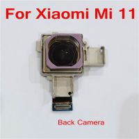 กล้องด้านหลังเดิมสําหรับ Xiaomi Mi 11 Mi11 มุมมองด้านหลังหลักขนาดใหญ่ด้านหลังกล้องหน้าขนาดเล็กโมดูลการเปลี่ยนสายเคเบิลแบบยืดหยุ่น