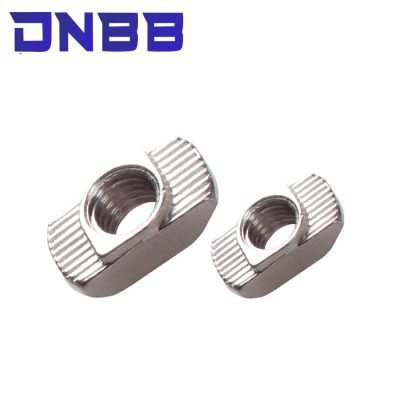 20 EU Series M3 m4 m5 Nickel Plated T Nut Hammer Head Fasten Nut For Aluminum Extrusion Profile 2020 Series Slot Groove t slot Nails Screws Fasteners