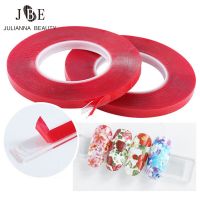 Length 3M/10M Strong Transparent Acrylic Foam Adhesive Tape Double Sided Silicone Nail Sticker Tape Glue No Traces Nail Tool Adhesives Tape