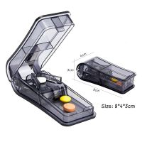 【YF】 1Pcs Mini Pill Cutter Medicine Box Crusher Grinder Splitter Tablet Divider Storage Case Travel Cases