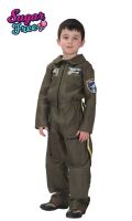 คอสตูมเด็กแฟนซีชุดนักบินเด็ก Top guns Little Air force  kids fancy costume แบบเหมือนภาพพร้อมใช้ใส่ในงานแฟนซีปาร์ตี้งานโรงเรียนขนาด 110-140 cm.