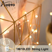 Auoyo Dây Đèn Giáng Sinh 10 Bóng LED Dây Đèn Thần Tiên Đèn Trang Trí Quà
