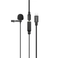 ไมโครโฟน Boya BY-M2 Clip-on Lavalier Microphone for Smartphone ไมค์ติดปกเสื้อ ไมค์มือถือ แบบสาย ยาว 6 เมตร