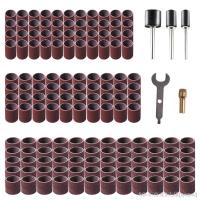 ☁┅┅ 90pcs Sanding Drum Kit for Dremel Rotary Tool Sanding Bands Sanders Accessories For Drill WoodWorking 80-600grit