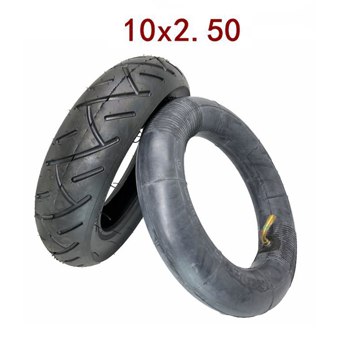 10X2.50 Electric Scooter Solid Tire Rubber 10 Air Free Rear Wheel Tyre Durable 