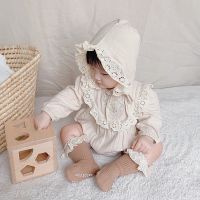 Newborn Baby Girls Romper With Hat infant boys girls Long Sleeve Warm Spring Autumn Losse 2pcs Clothes Clothing Set