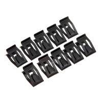 10Pcs Universal รถคอนโซลด้านหน้า Dash Dashboard Auto Trim โลหะ Retainer Black Rivet Fastener Clip