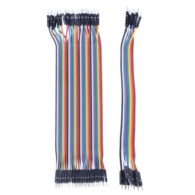 40Pcs 20Cm 2.54Mm Male To Male Breadboard Jumper Wire Cable for Arduino