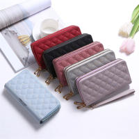 Coin Purse Phone Luxury Money Bag Large Capacity Ladies Wallets Fashion Double Zipper Women Long Wallet