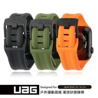 UAG สายนาฬิกาซิลิโคนแนวสปอร์ตซิลิโคน38/40/41มม. 42/44/45มม./49มม. S7/6/SE/1/2/3/4/5สายสายรัดสำหรับ IWatch ซิลิโคน