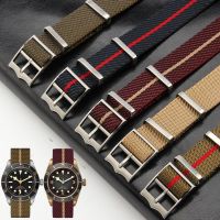 Soft Nylon Watchband for Tudor Rudder Omega Seahorse 300 Seiko Rolex Watch Strap 20mm 22mm Stainless Steel Buckle