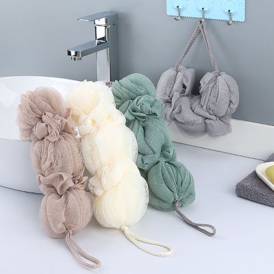 hotx 【cw】 1pc Scrubber Mesh Washcloth for Shower Back Exfoliator Cleaner Dead Remover Bathing Tools