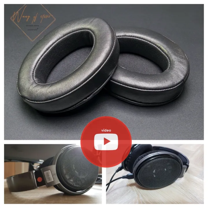 Sheepskin Ear Pads Foam Cushion For Sennheiser HD650 (w adapter
