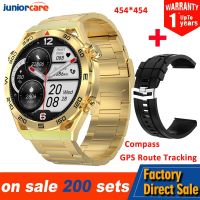 DT Ultra Mate Smart Watch Men 1.5 นิ้ว 454 * 454 HD หน้าจอนาฬิกาข้อมือ BT Call Compass GPS การติดตามเส้นทาง NFC ECG 100 + โหมดกีฬา