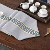 table runner tablecloth ผ้าปูโต๊ะสไตล์จีนสไตล์เซนคลาสสิกสไตล์จีนห้องนั่งเล่นผ้าปูโต๊ะรับประทานอาหารแบบเรียบง่ายผ้าปูโต๊ะน้ำชาระเบียงตู้ทีวี