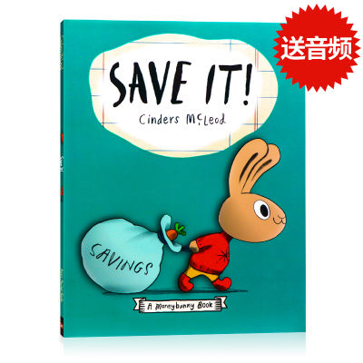 Stock rabbit learn to save money save it English original picture book moneybunny childrens financial quotient childrens good financial habits cultivate kindergarten enlightenment early education picture book cinders McLeod learn to spend money series