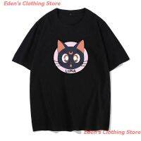 【New】Edens Clothing Store New เสื้อยืดแขนสั้นพิมพ์ลาย Sailor Moon Animation สําหรับผู้หญิง เสื้อยืดผ้าฝ้าย