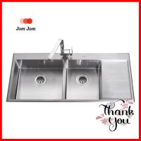 ซิงค์ฝังสแควร์ 2หลุม 1ที่พัก MEX SCD1202 สเตนเลสBuilt-In Sink Square 2B1D MEX SCD1202 SS **สอบถามเพิ่มเติมได้จ้า**