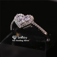 CC Wedding Rings For Women Heart Cubic Zirconia Ring Elegant Bridal Engagement Fine Jewelry Drop Shipping CC714