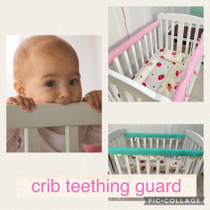 Ang mainit na benta Teething Guard For Long Baby Crib Rail Cover 1 pair