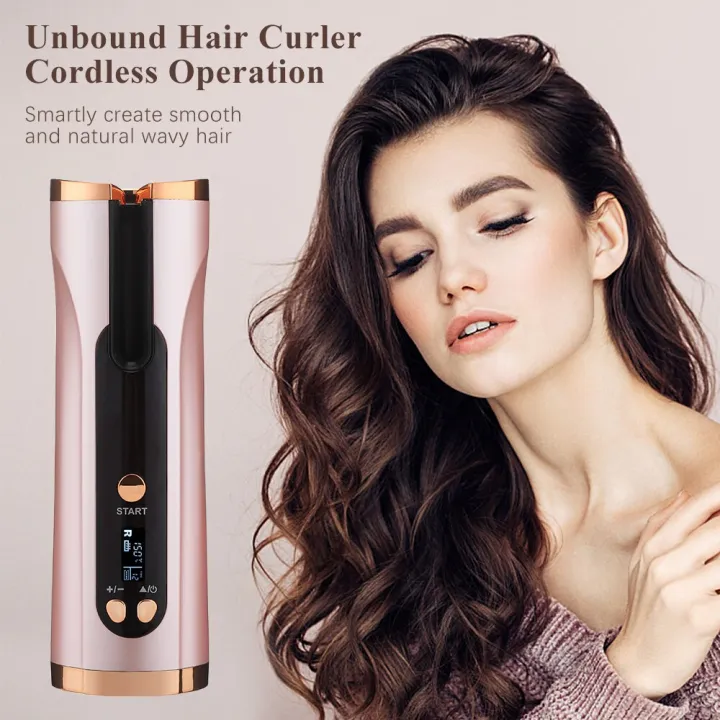 Automatic Hair Curler Auto Ceramic Wireless Curling Iron Hair Waver Tongs Beach Waves Iron