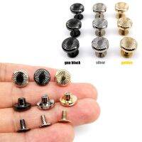 10pcs ดอกไม้ Sun รูปแบบรอบหัว Screwback ชิคาโกสกรู NAIL Binding Rivet STUD สำหรับกระเป๋าหนังเข็มขัดกระเป๋าสตางค์ DIY-Shief