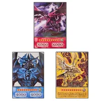 ยู-จี-โอ! อะนิเมะสไตล์ดวลมอนสเตอร์ดวงตาสีฟ้ามังกรขาว Exodia นักมายากลสีดำ Yugioh การ์ดการ์ดเกมคอลเลกชันเกมการ์ดของเล่น