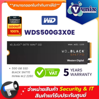 WDS500G3X0E WD 500 GB SSD BLACK SN770 NVMe M.2 2280 By Vnix Group