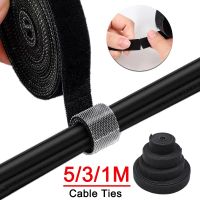 Tearble Long Nylon Cable Ties Self-adhesive Wire Organizer Reusable Cable Straps Self Gripping Fastener Cord Management Tapes