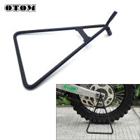 OTOM รถจักรยานยนต์สามเหลี่ยม Kickstand ขาตั้งสีดำ Universal สำหรับ Dirt Bike MX Motocross อุปกรณ์เสริม Parts