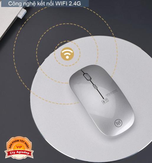 Chuột không dây siêu xịn chuột bluetooth và usb wifi 2 trong 1cho macbook - ảnh sản phẩm 7