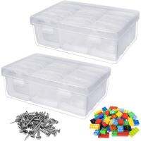 24Pieces Small Bead Organizer and Case Storage,Clear Plastic Diamond Art Containers Accessory Storage Bead Organizer Box