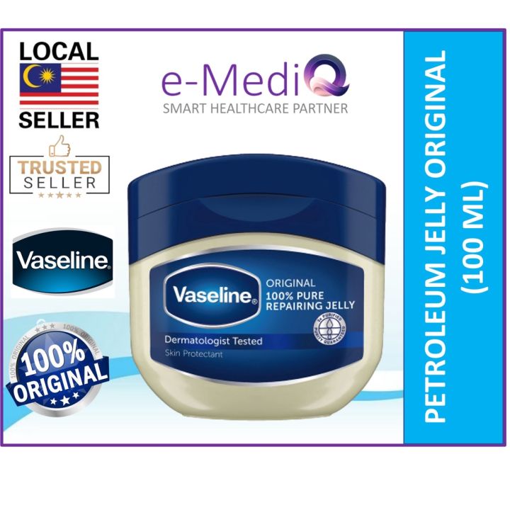 Vaseline Petroleum Jelly Original (100ml) Expiry 2024 Lazada