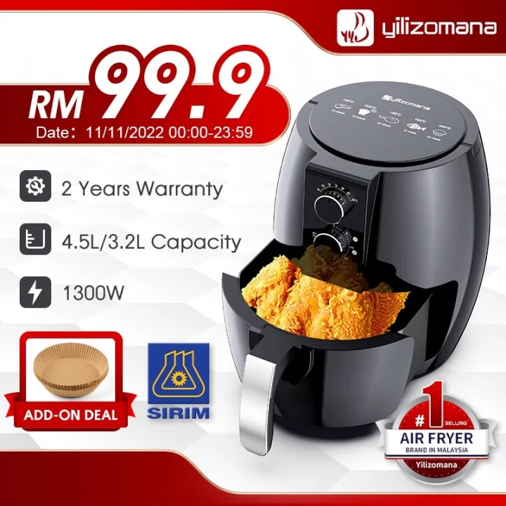 Yilizomana Air Fryer Automatic Oil Free Electric Household Fries