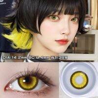 มีสีคอนแท็กเลนส์คอสเพลย์สีเหลือง Hotblood Softlens