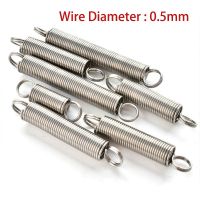 【LZ】 10Pcs Tension Extension Spring 304 Stainless Steel Double Coil Small Springs Wire Dia 0.5mm Outer Dia 3-6mm Long 15-60mm for Diy