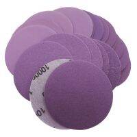 1"(25mm) - 6"(150mm) Self-Adhesive Flocking Disc Sandpaper WET &amp; DRY Purple Sanding Paper 60 80 100 120 150Grit to 10000Grit Power Sanders